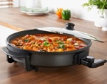 Quest Multifunction Electric Cooker With Glass Lid Non Stick 30cm