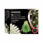 Benross 120 LED ICICLE TREE TOP LIGHTS -WHITE ADAPTOR 32V 3.6W SPACING 8 CM LEAD 5M (89120)