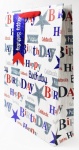 HAPPY BIRTHDAY MALE EXTRA LARGE GIFT BAG (YAGGBX308) PACK 6