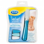 SCHOLL VELVET ELEC NAIL CARE BLUE