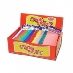 County Crepe Paper Long Fold 1.5m x 50cm - Assorted Colours