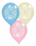 Simon Elvin Baby Shower Lux Printed Satin Balloon
