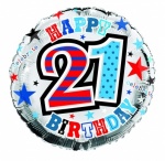 Simon Elvin 21st Birthday Male Foil Balloons