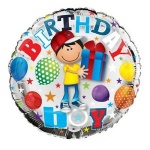 Simon Elvin Happy Birthday - Boy Foil Balloons