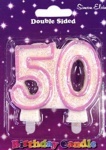 Simon Elvin Number 50 Pink Milestone Age Candles