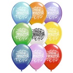 16PK EMB Happy Birthday Balloons