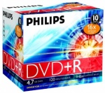 Phillips DVD +R  Jewel Case Pk10