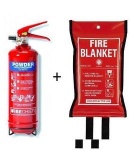 1Kg Fire Extinguisher & Steel Bracket