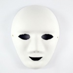 Mask White Full Face Smile18x24cm