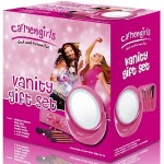 Carmen Girls Cosmetics Brushes and Light up Mirror Vanity Gift Set