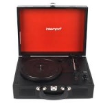 Intempo Wooden Effect Record Player Turntable, Black (EE2430BLKSTK)