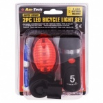 (Am-Tech) 2pc BICYCLE SAFETY LIGHT SET S1826