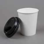 LID FOR 7  oz POLY CUP BLK7 - PACK 100