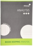 Silvine A4 Analysis book (7 column) 8mm feint and analysis, 16 leaves