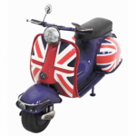 Kreation Kraft Mod Scooter Metal Ornament 84105