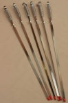 6pc BBQ Skewer Spring Handle