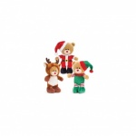 30cm Christmas Pipp the Bear with Sound 3 Ass