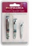 3PC NAIL CLIPPERS SET IN BLISTER CARD