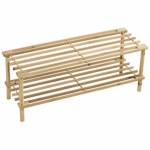 TWO TIERS SHOE RACK - NATURAL