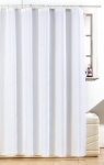 Blue Canyon Diamante Polyester Shower Curtain -White (SC500/WH)