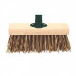 13'' Stiff Black PVC Fill Broom Head With Bracket