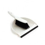 Soft Standard Black/White Dustpan & Brush Set