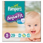 29x Pampers Active Fit, Size S3 (5kg-10kg)