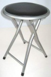 JNR FOLDING PVC BLACK STOOL (6)