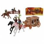 COWBOY AND STAGE COACH PLAYSET