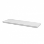 80cm White High Gloss Floating Shelf - Shrink Wrap