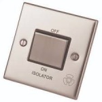 Red/Grey Fan isolator switch  triple pole