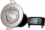 Twist & Lock Fire Rated Fixed Downlight - Chrome