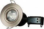 Twist & Lock Fire Rated Fixed Downlight - Brushed