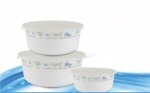 TRI STAR OCCASION BLUE GLASS CASS WITH LID 3PC