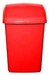WHITEFURZE 30L SW LID BIN AND BASE RED 2 CASES