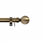 Renaissance Extendable Metal Curtain Pole 25/28mm Antique Brass