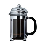 3-cup plunger coffee maker, Chrome