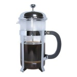8-cup plunger coffee maker, Chrome