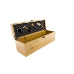 5PCE Wine set , wooden case