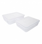 Pyrex Cook & Freeze 2 piece rectangular storage set 1.5L & 2.6L