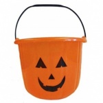 JUMBO HALLOWEEN ORANGE  CANDY BUCKET