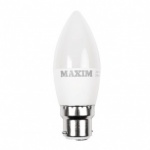 3w = 25w =  250 lumens - Maxim - LED - Candle - BC - PA - Pearl - Cool White - Shrink Wrapped 10's