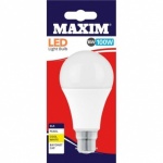 Maxim LED GLS Bayonet Cap Cool White 16W (Pack of 10)