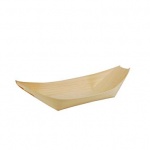 Declan Papstar 50 Fingerfood wood bowls ''pure'' 21.5cm x 10cm ''Boat''