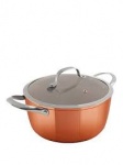 Tower 24cm Forged casserole copper