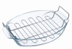 Pyrex Oval with Rack 39 x 27 cm