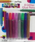 151 GLITTER GLUE PENS 8pk