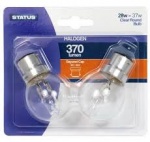 28w = 37w - Status - Halogen - Round - SBC - Clear - 2 pk - Blister Card