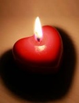 Heart shape candle