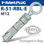 Rawlplug R-RBL Rawlbolt Shield Anchor Eye Bolt M12 BAG OF 2